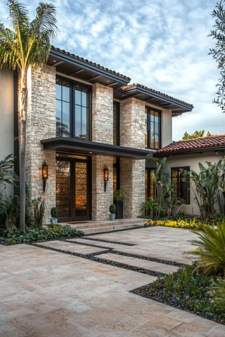 A Stone Retreat Surrounded by Palms