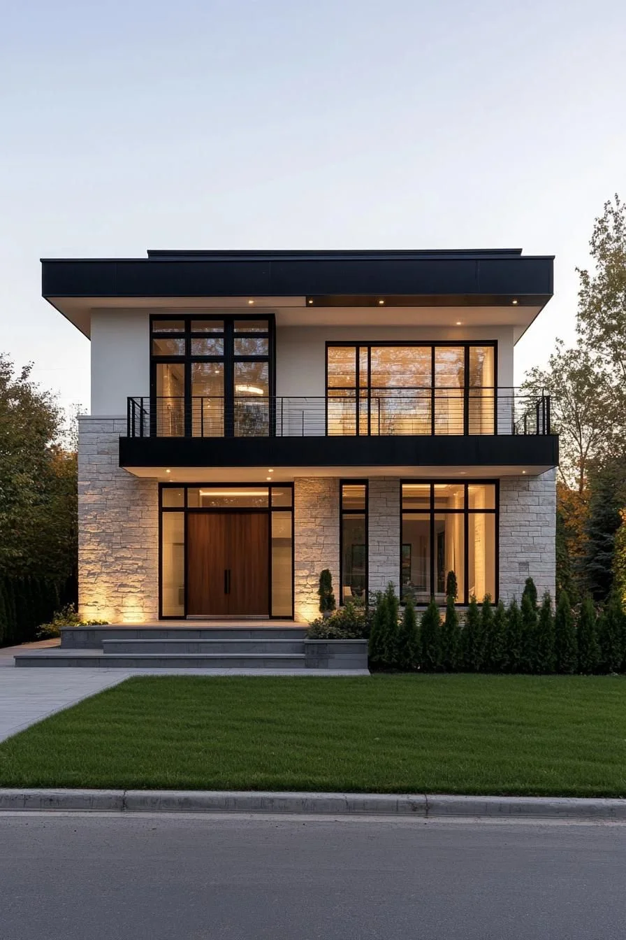 Sleek Design With Warm Lighting
