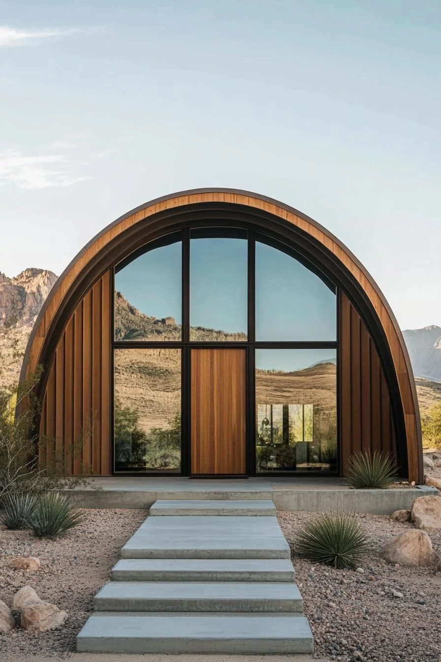 An Arched Home in the Desert Landscape