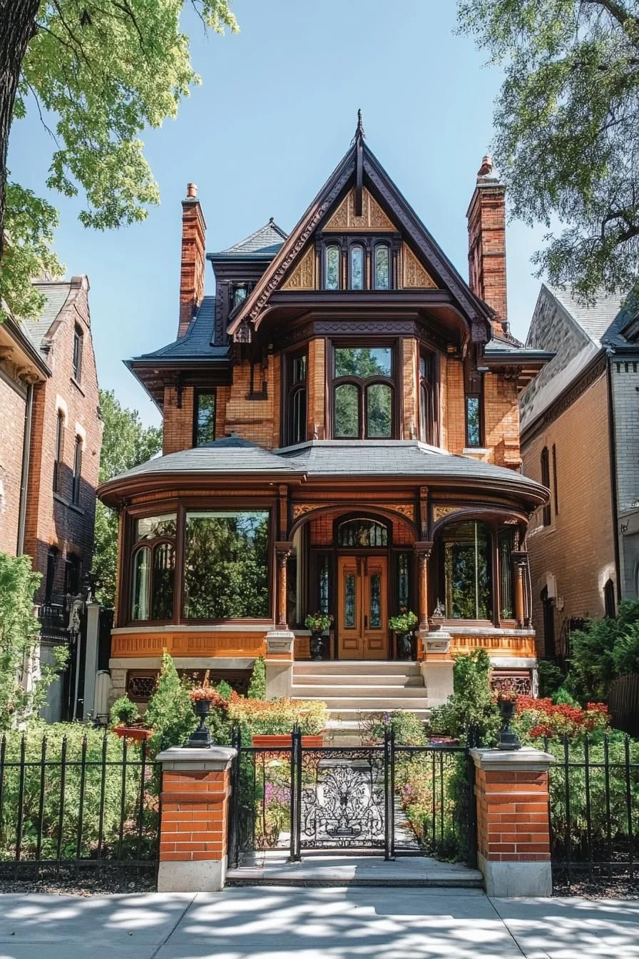 A Curved Brick Facade With Grand Presence