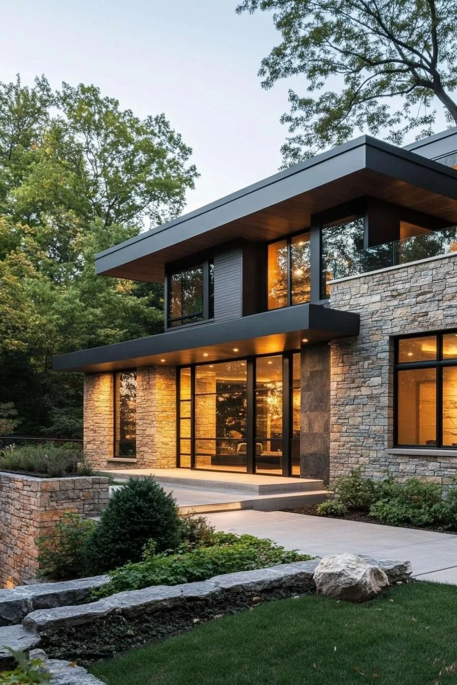 Modern Design With Bold Stone Details