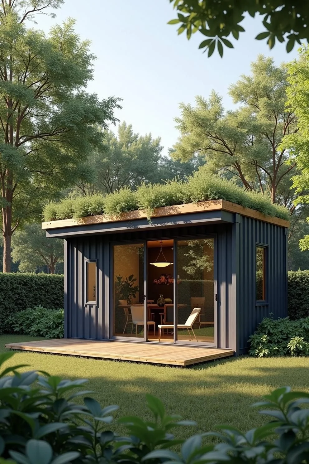 A Small Home Built Around Greenery