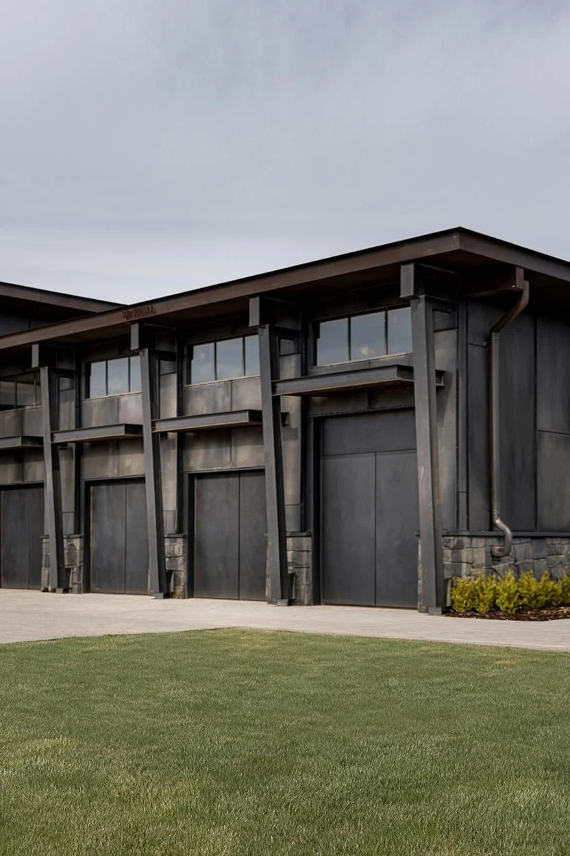 Bold Steel Garage House Bastion