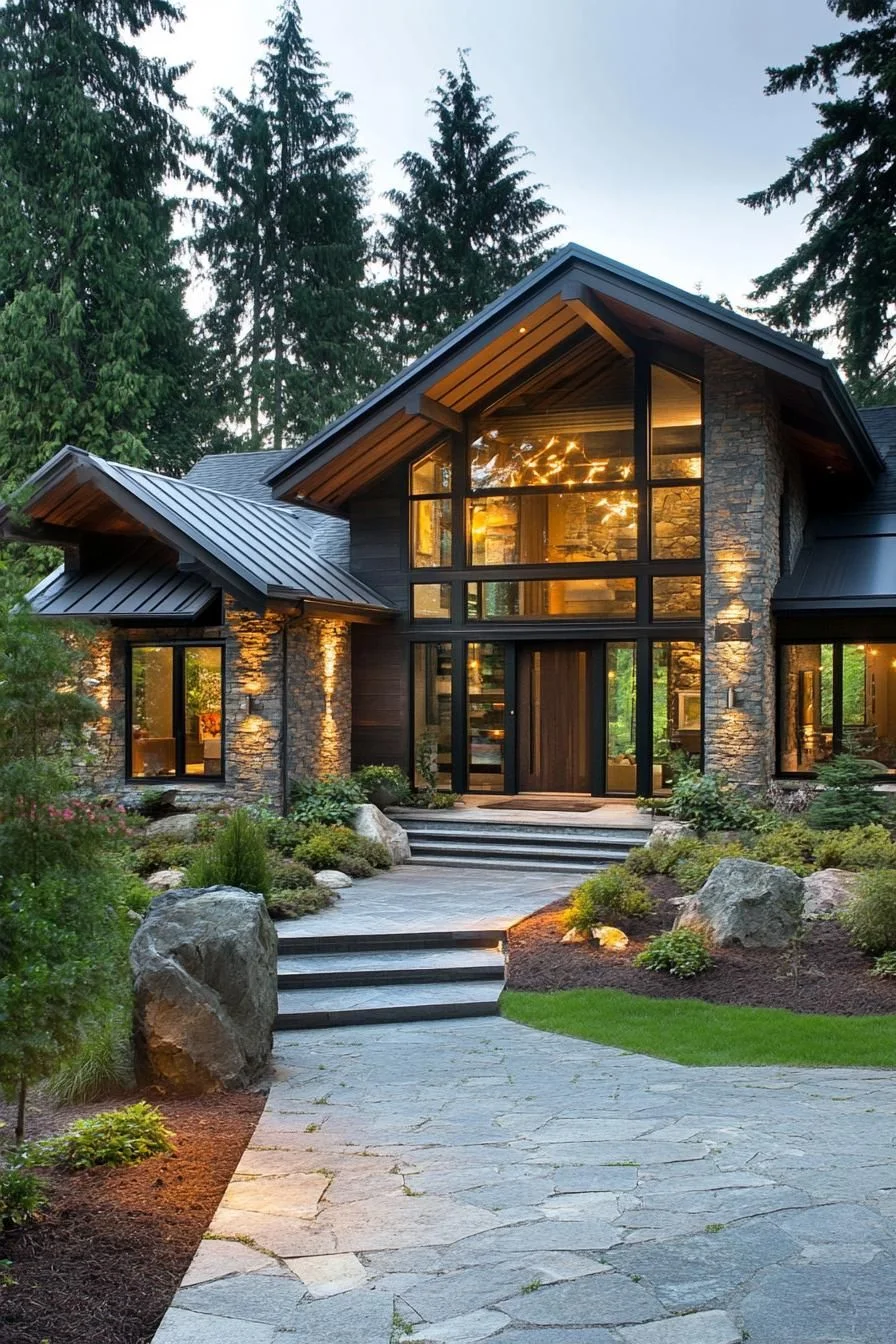 A Rustic Retreat With A Glass Twist