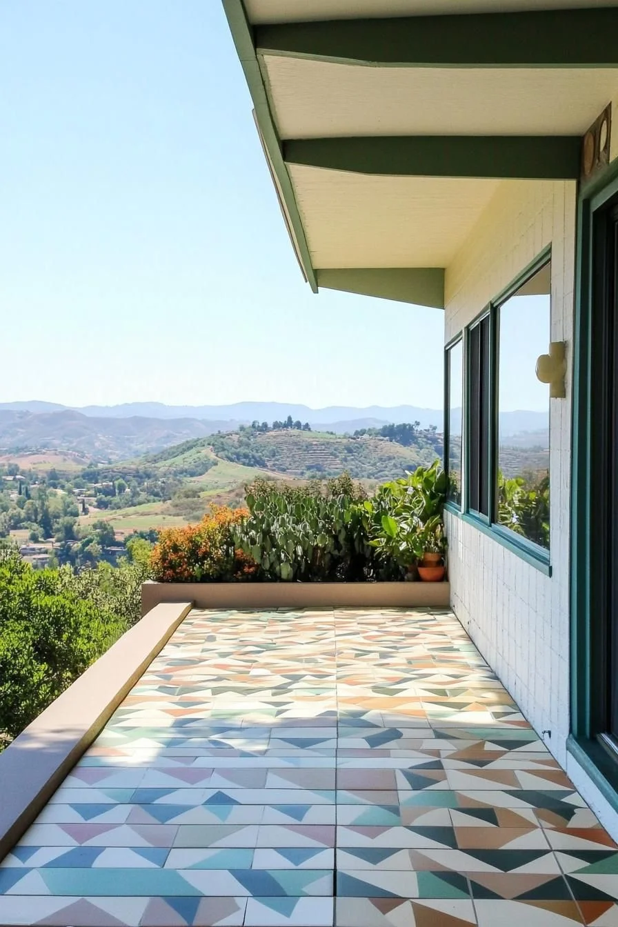Bold Geometric Tile Flooring