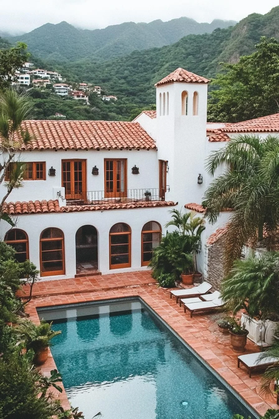 A Mediterranean Villa with a Poolside Retreat