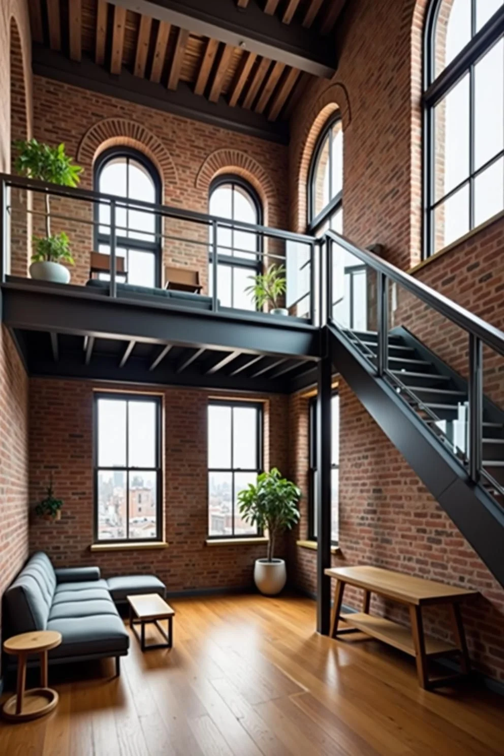 Brick-Filled Loft Design Ideas