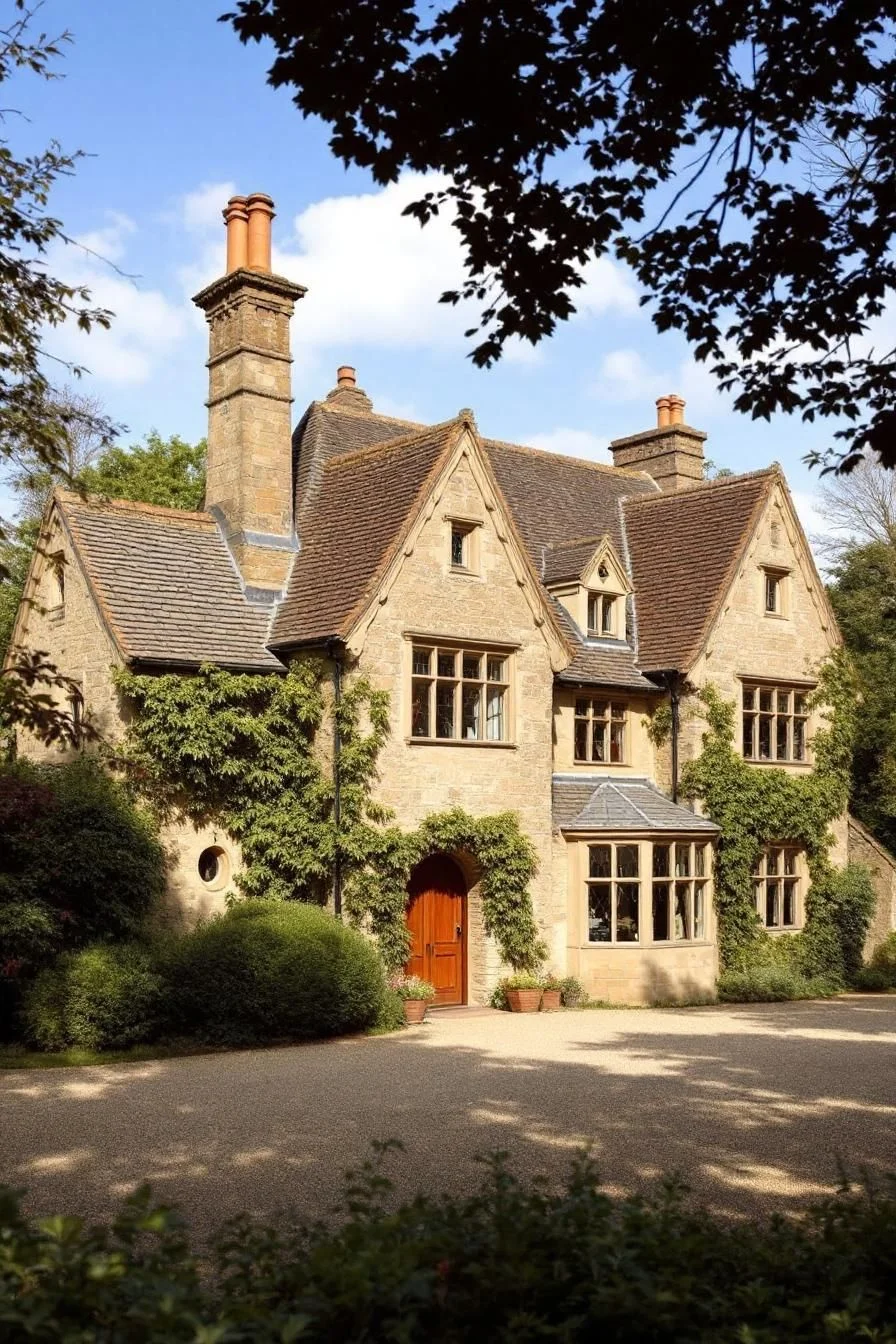 A Grand Stone Sanctuary Wrapped in Ivy