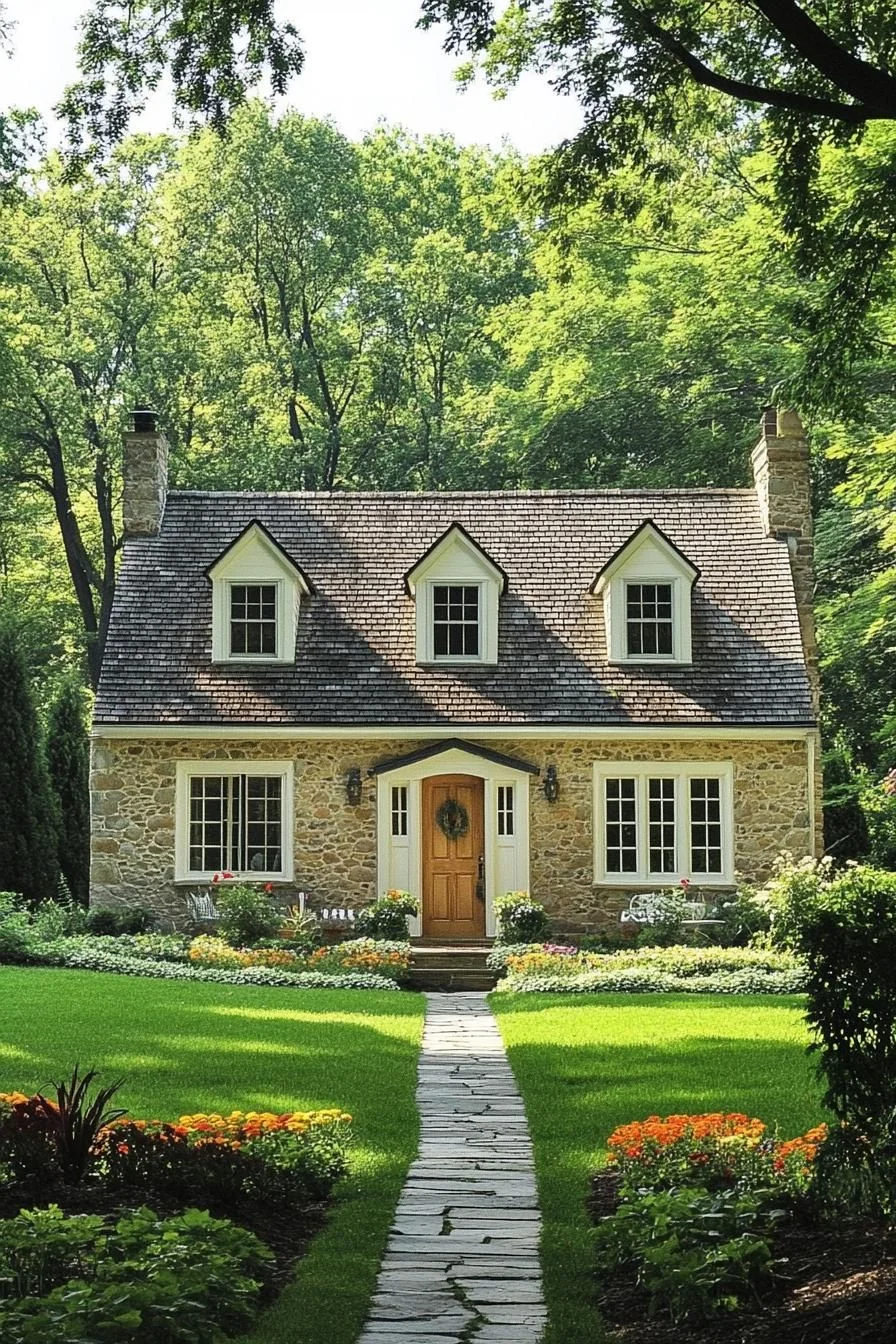 Sunlit Stone Cottage Charm