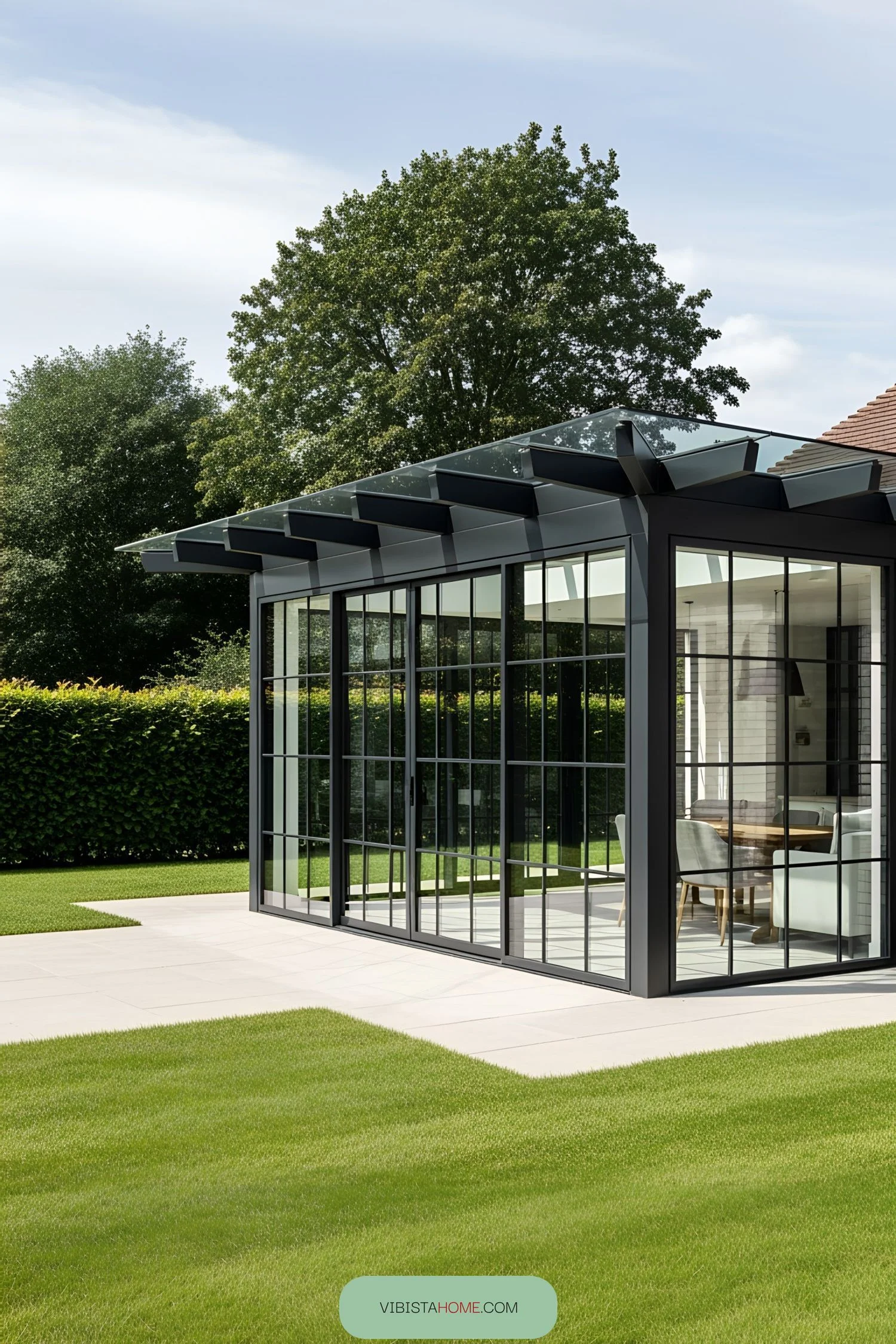 A Light-Filled Glass Hideout