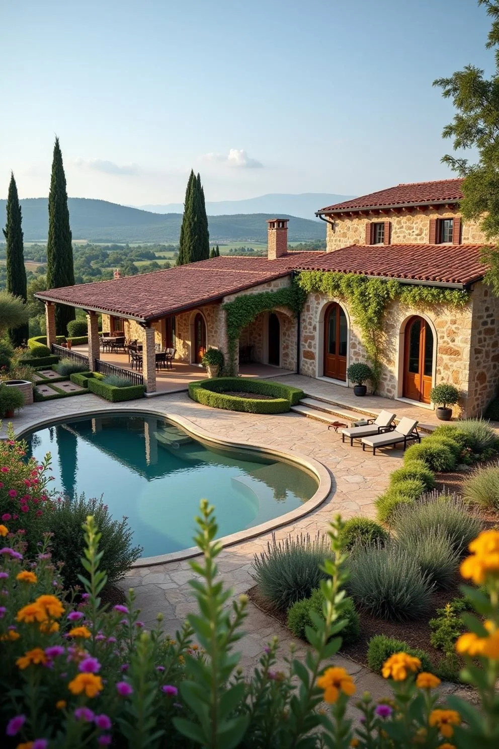 Calm Curves of a Tuscan Retreat