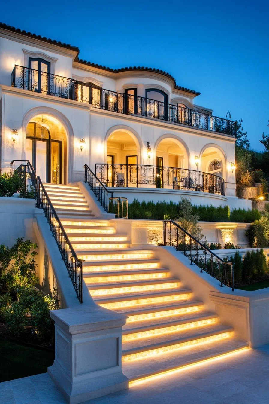 Golden Steps Leading to the Entrance