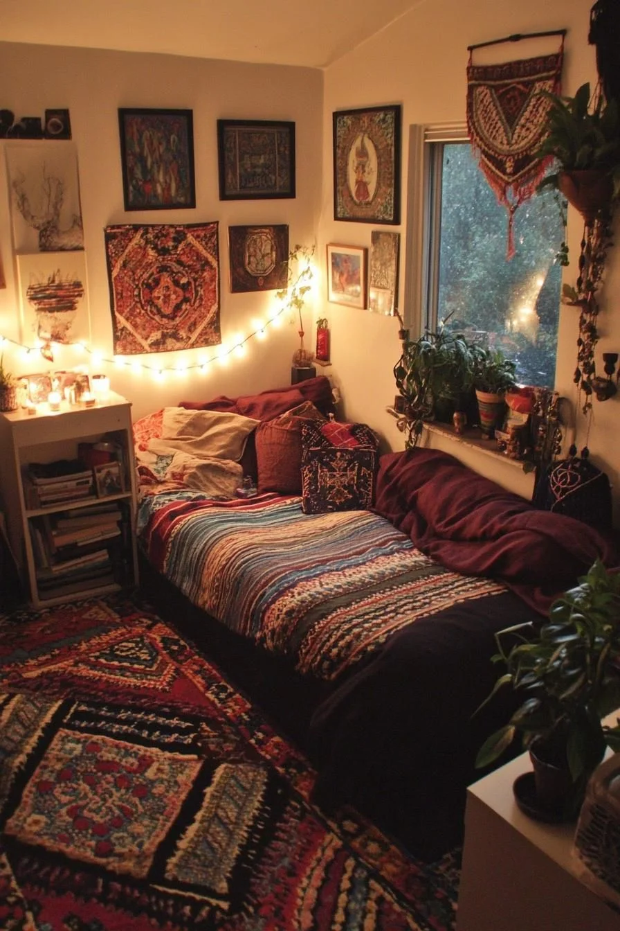 A Rustic Boho Nest for Unwinding