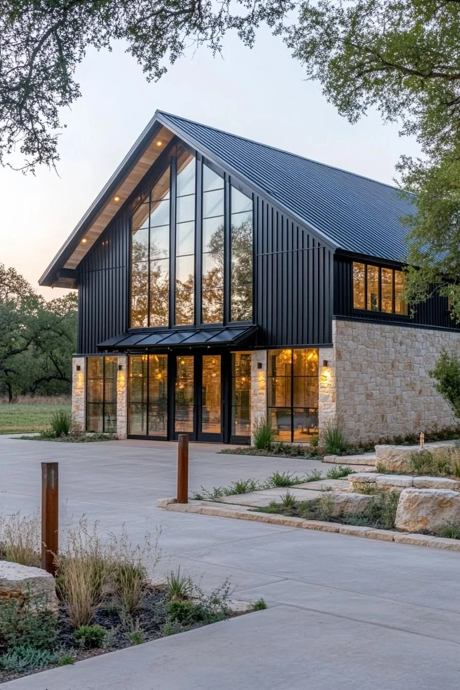 A Tall Metal Barndominium With Big Presence
