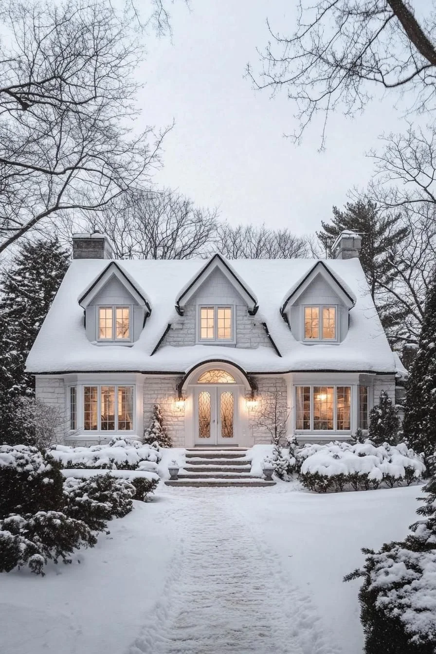 Frosted Winter Cottage