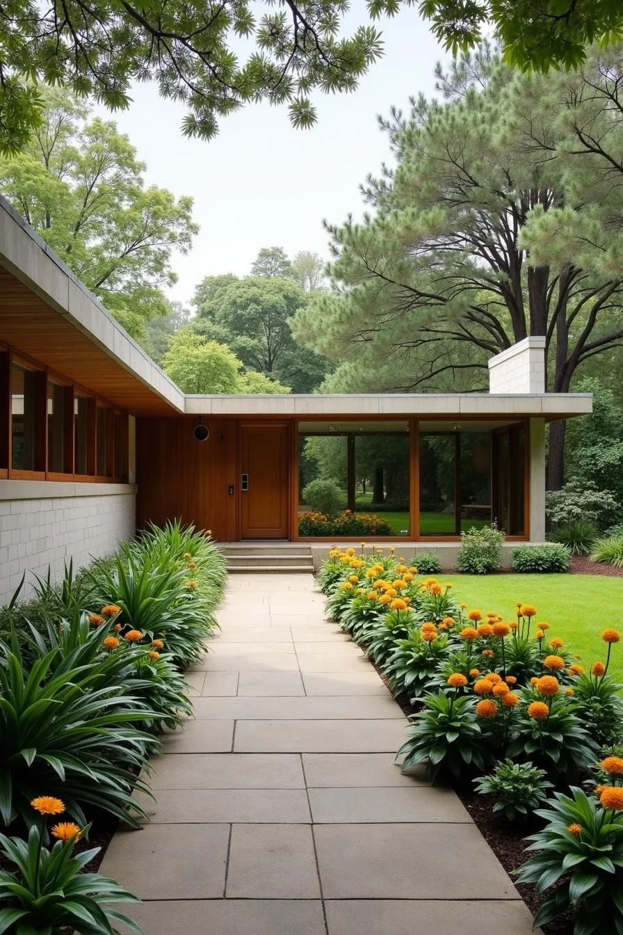 A Nature-Filled Path to Mid-Century Charm
