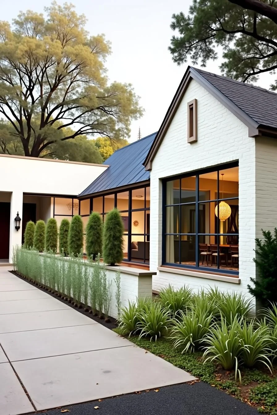 Rancher Charm with Evergreen Landscaping