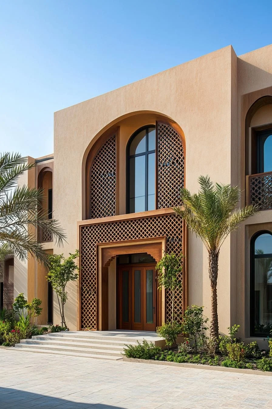 Bold Facades Surrounded by Palms