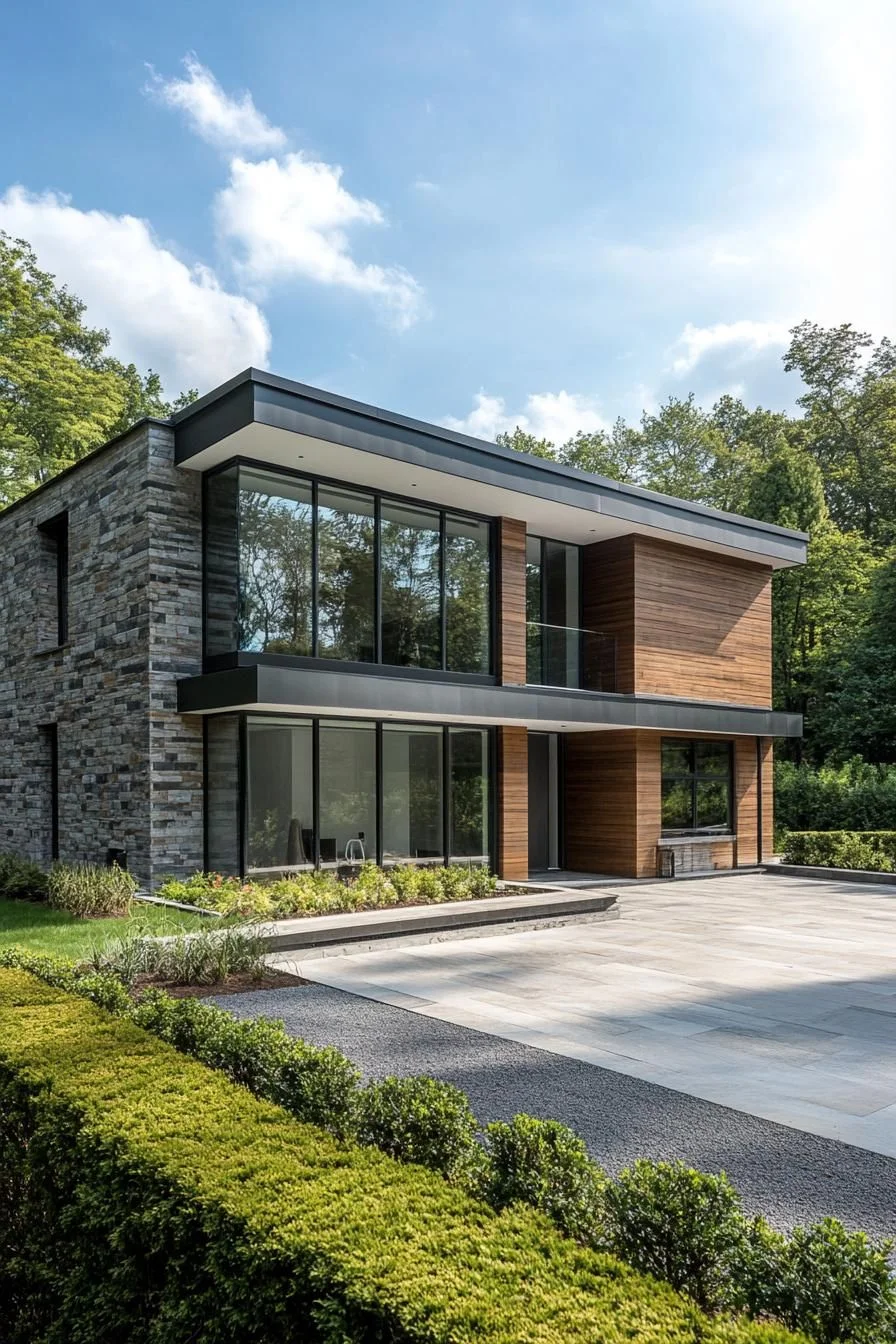 Glass Home in Wooded Setting