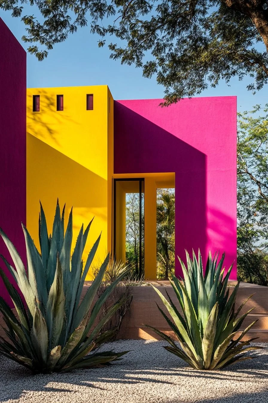 Neon-Colored Fort-Style Facade