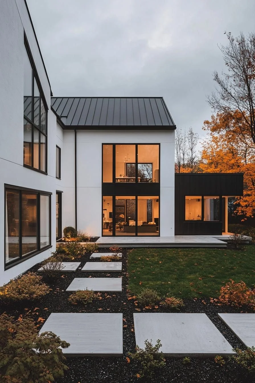 Autumn-Ready Modern Transitional House