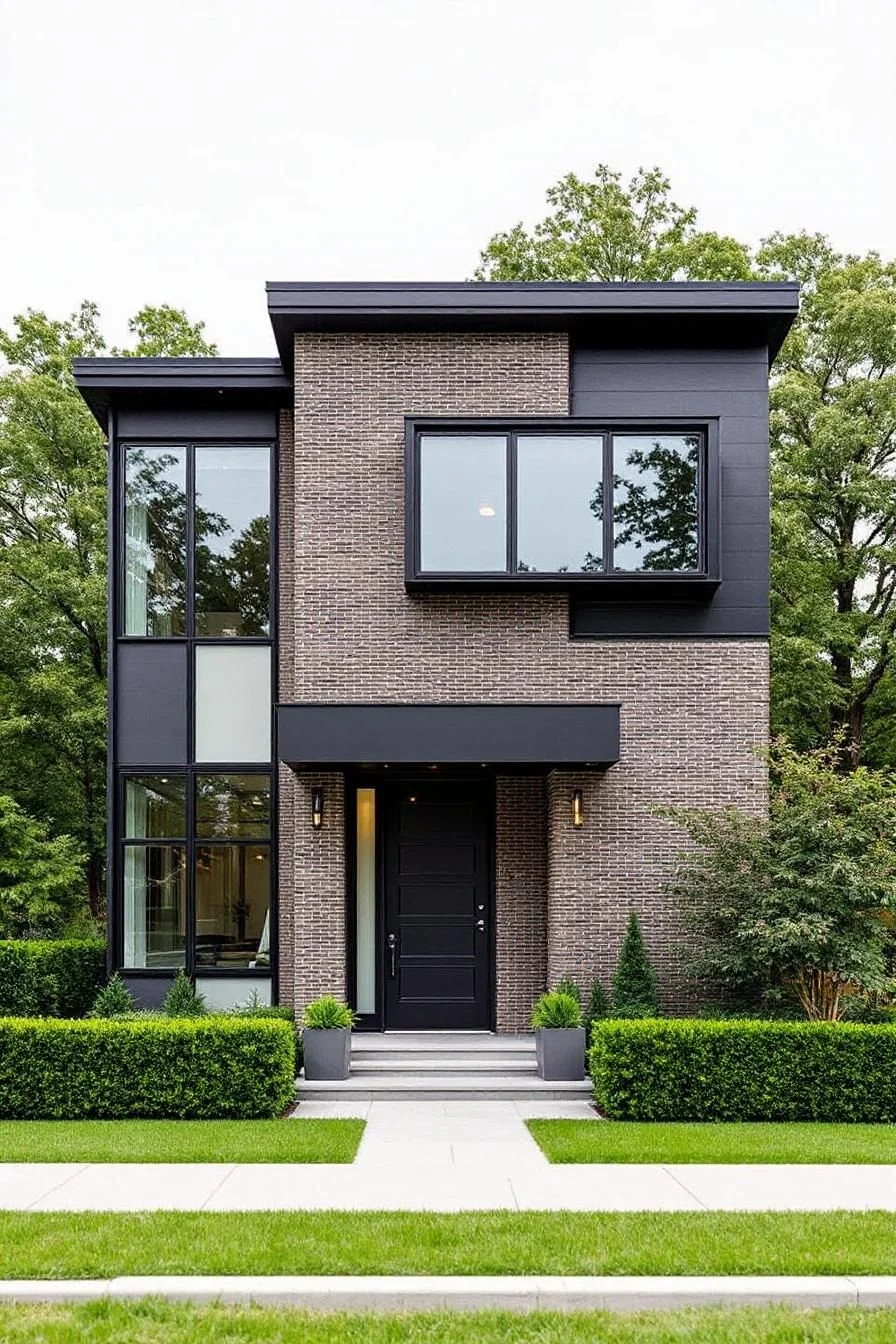 A Bold Boxy Brick House