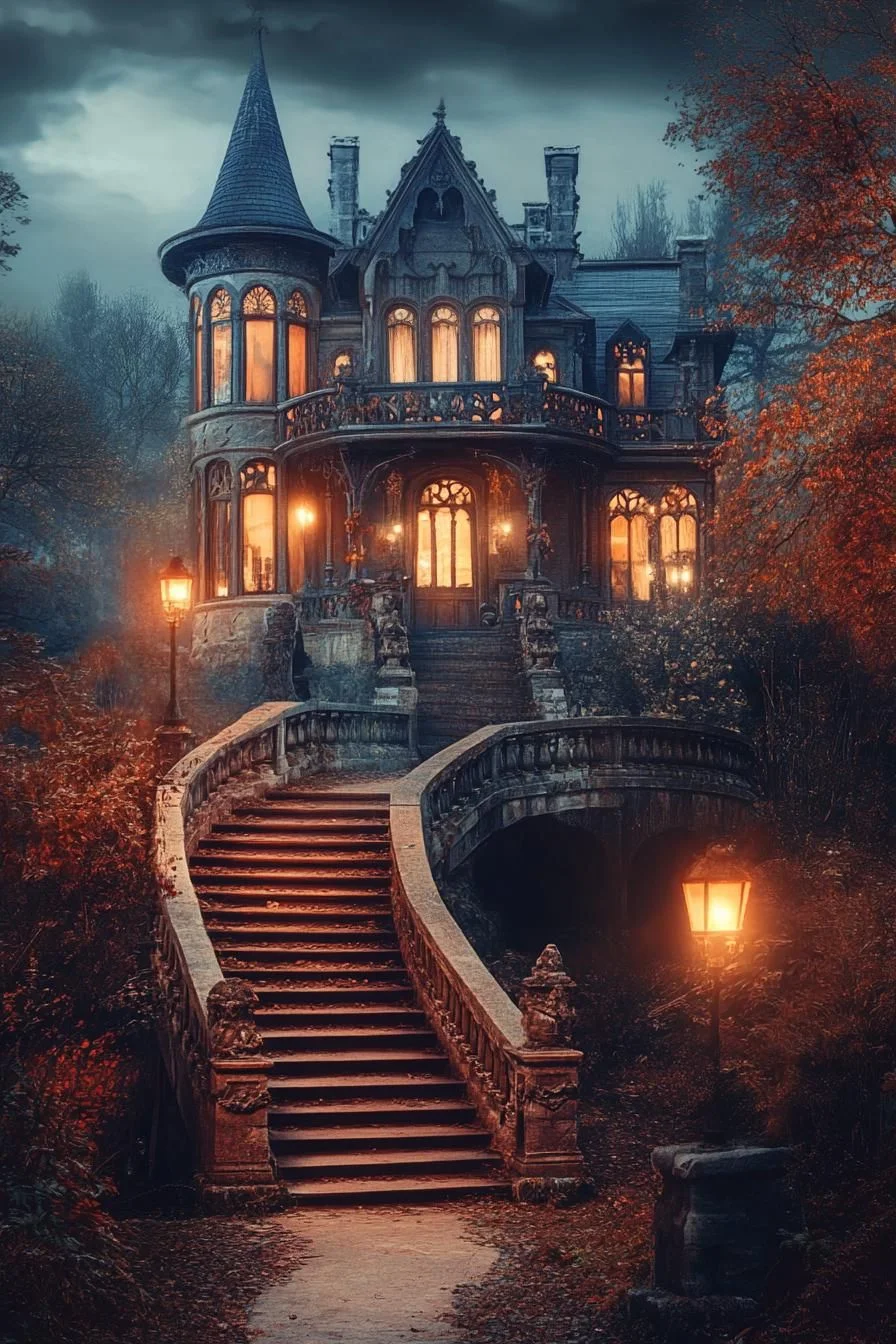 A Gothic-Style Victorian Mansion