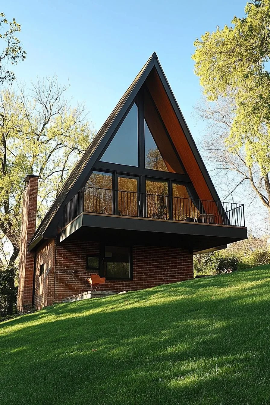 Showcase A-Frame on a Slope