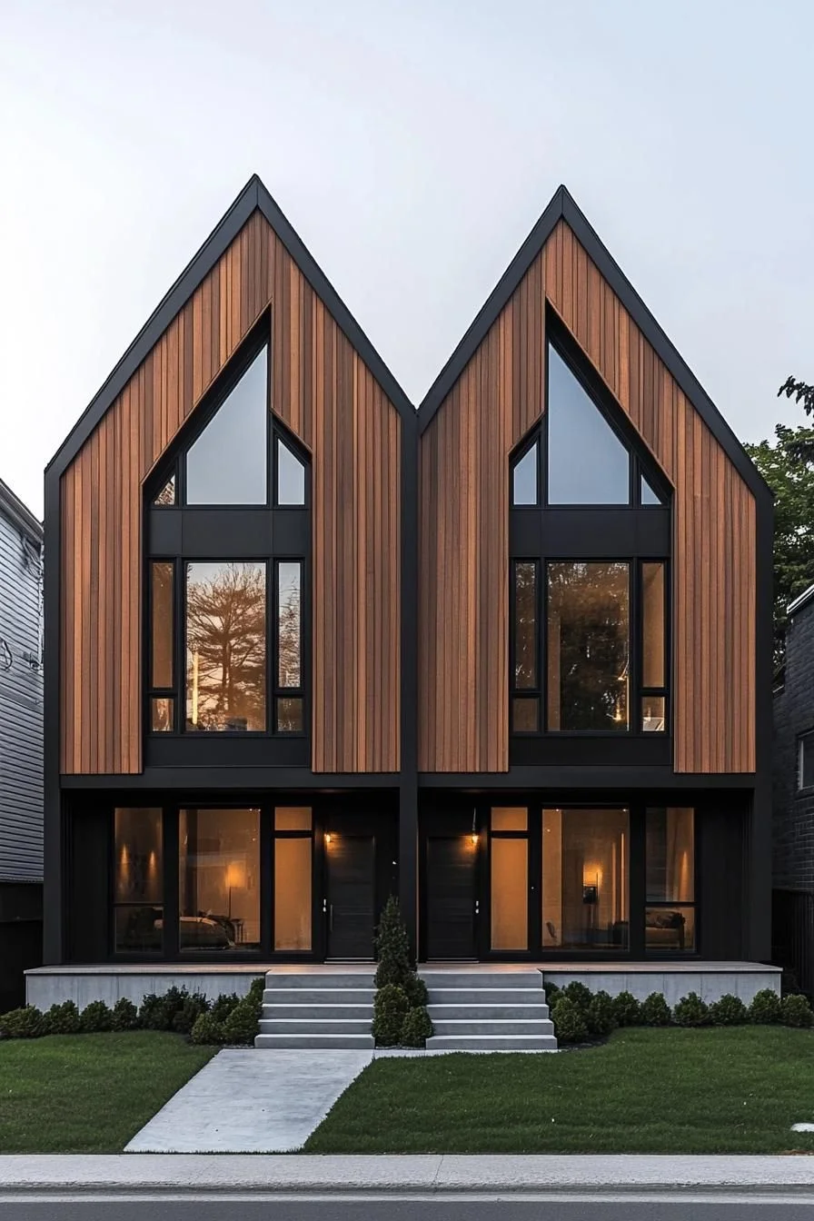 Twin Gables Meet Timber Design