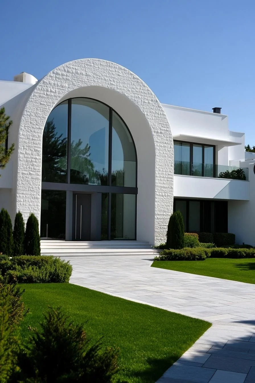 Archway Entrance With Garden Views