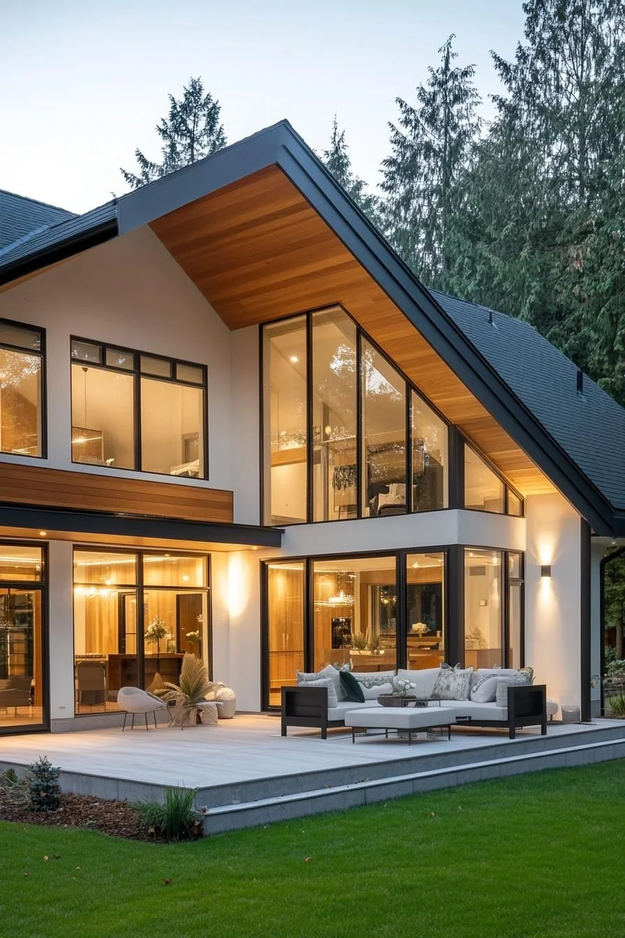 Modern Retreat Nestled in the Woods