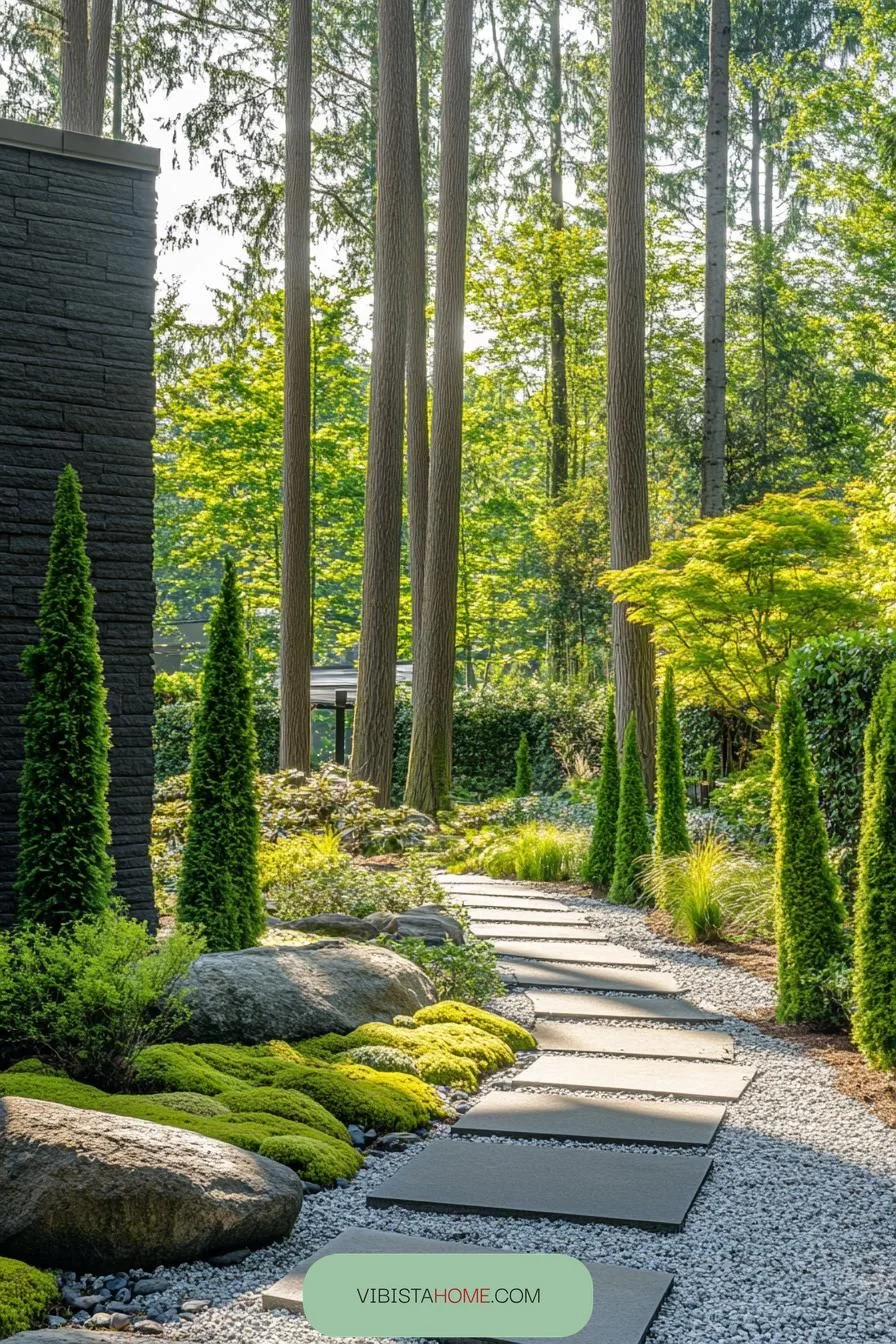 Hidden Tree-Lined Tranquil Pathway