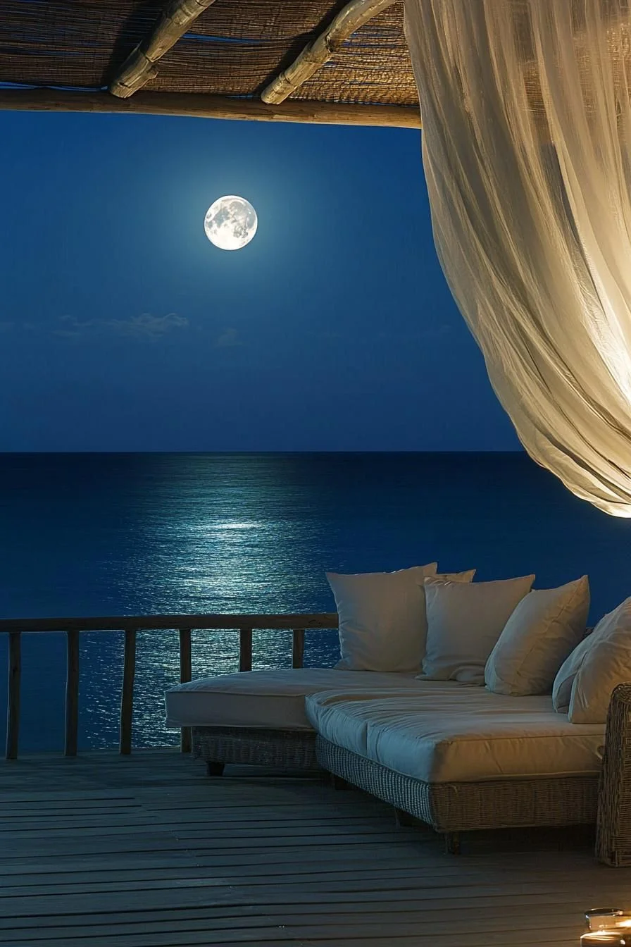 Reed-Covered Deck for Stargazing Nights
