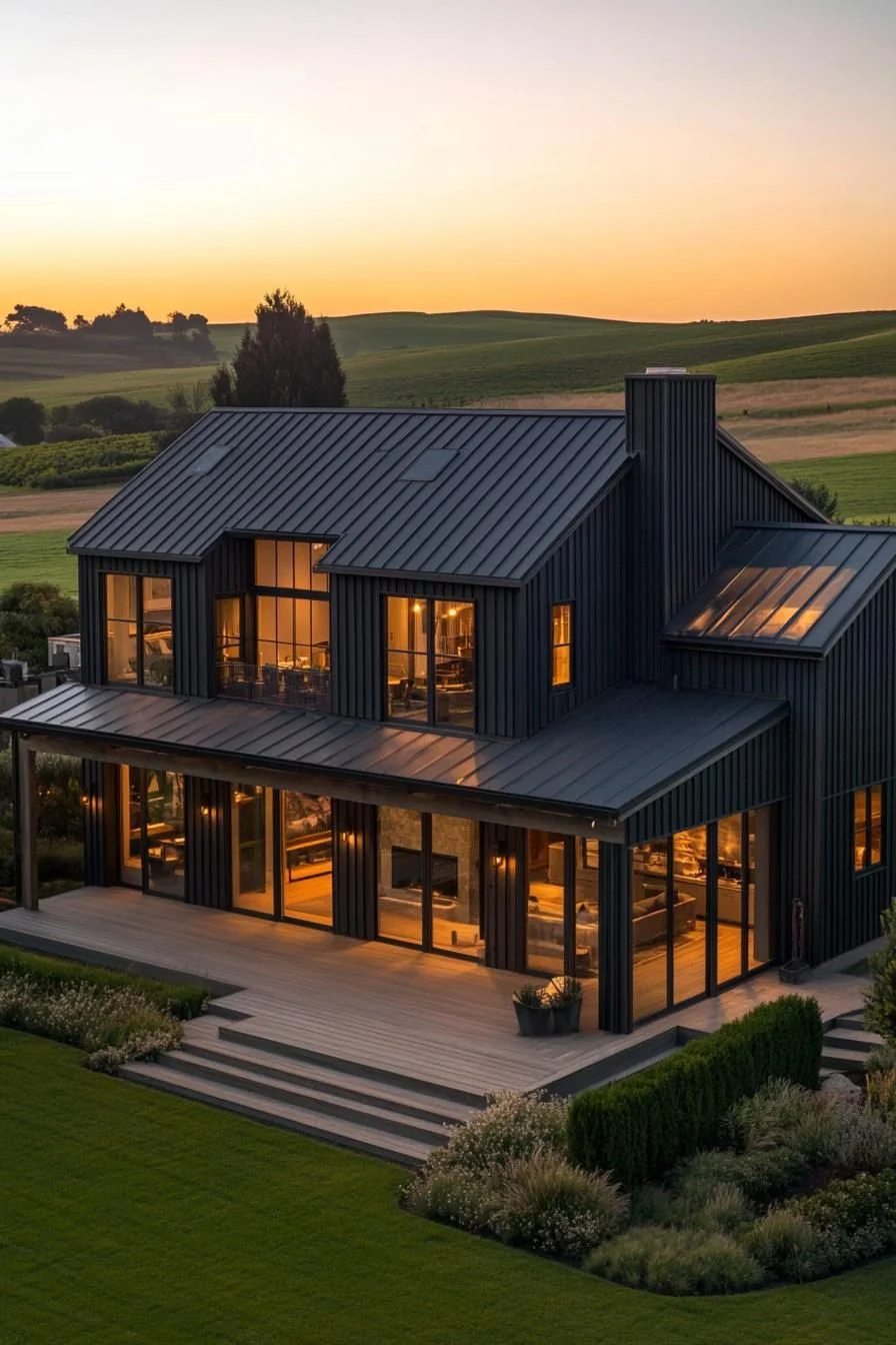 A Countryside Farmhouse Retreat at Midnight