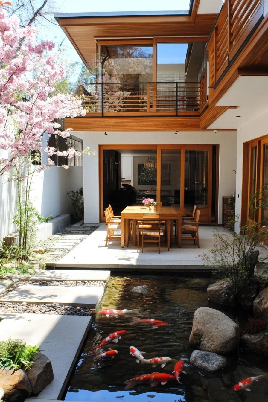 A Garden Retreat Full of Koi