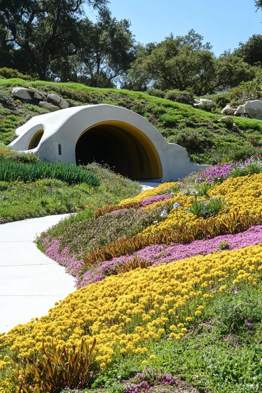 Flower-Covered Garden Tunnel