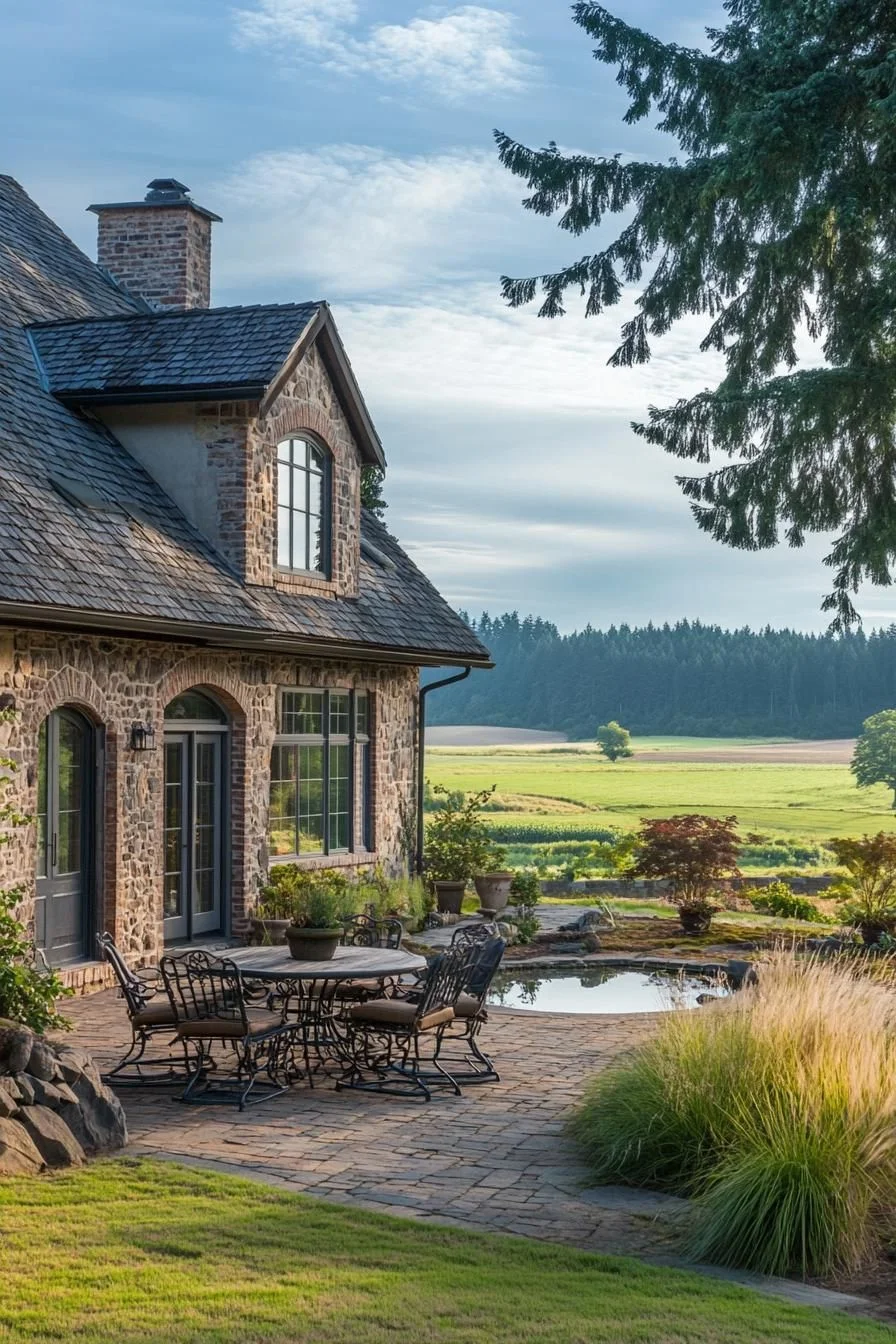 European Cottage With Views of Green Fields