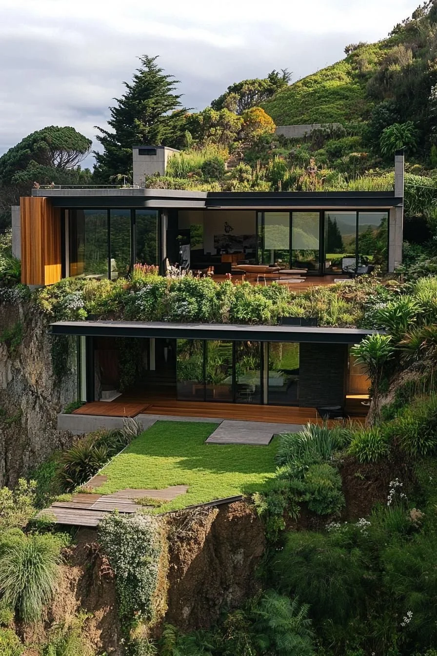 Nature's Balcony on a Clifftop Canvas