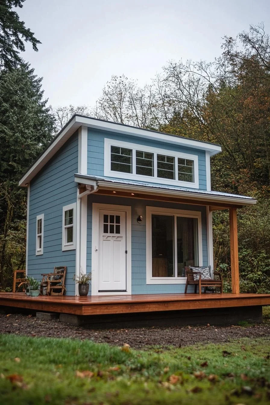 54) A Sky-Blue Shack Full of Calm