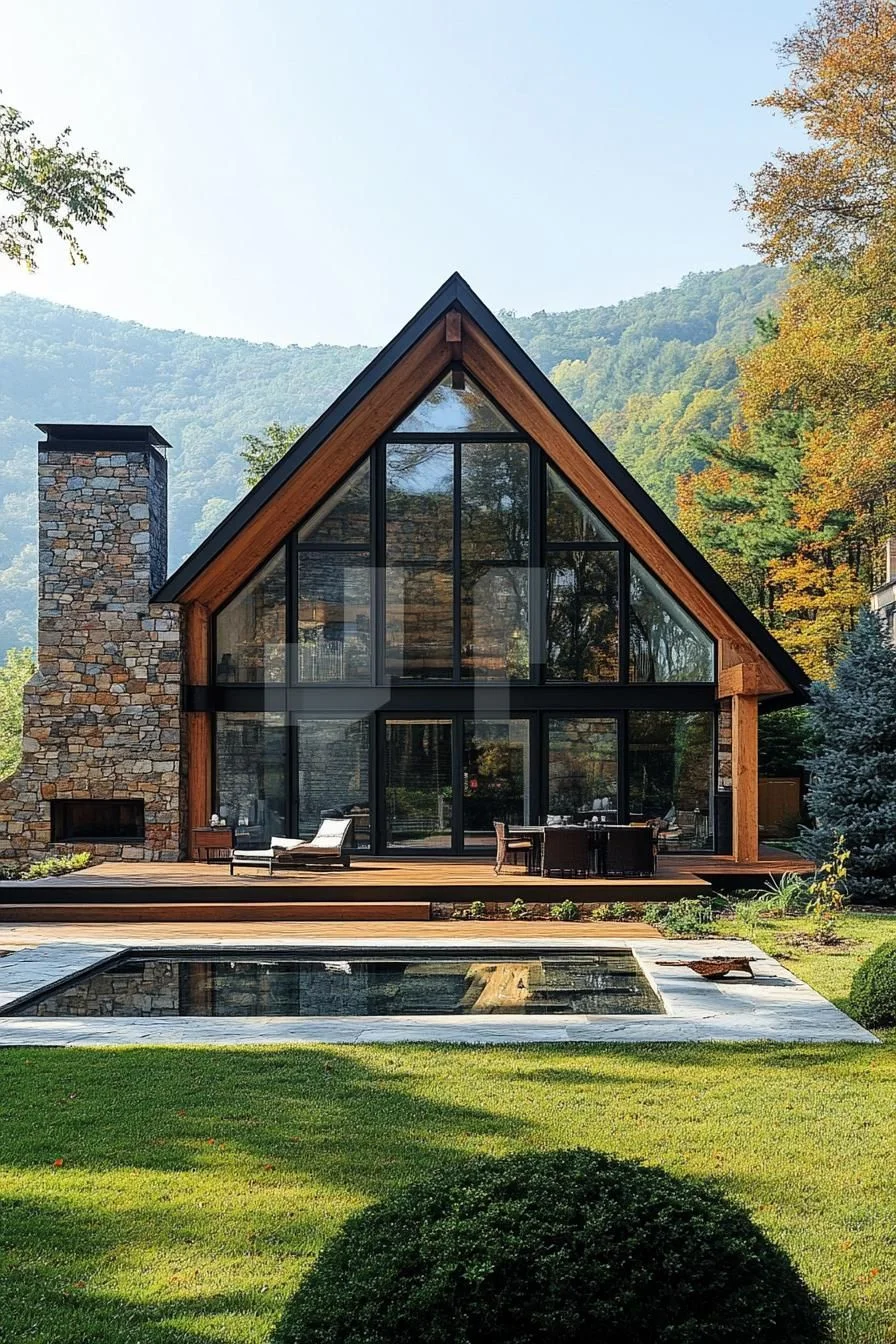 A-Frame Gable Homes With Rustic Style