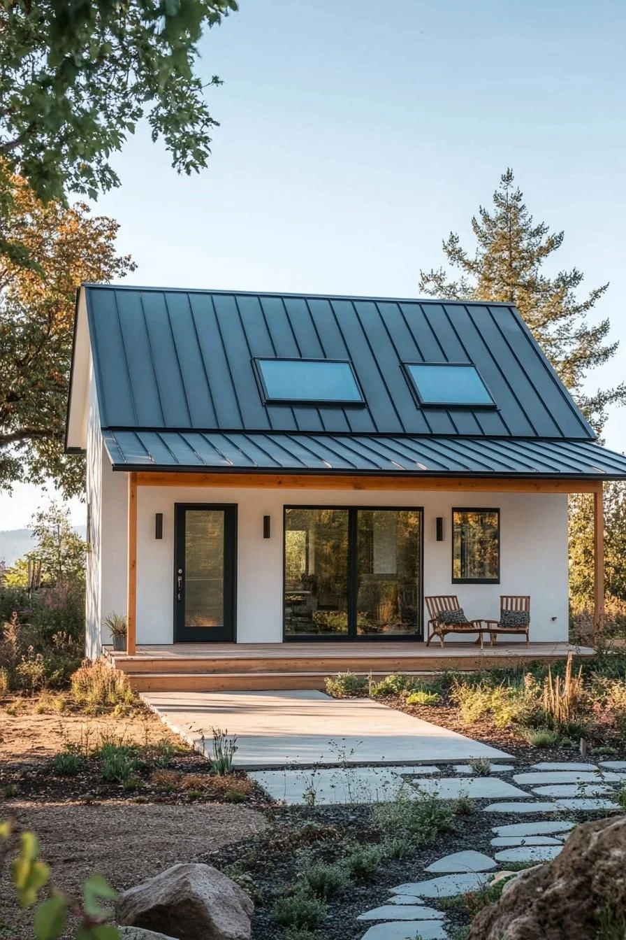 Shiny Metal Roof Retreat