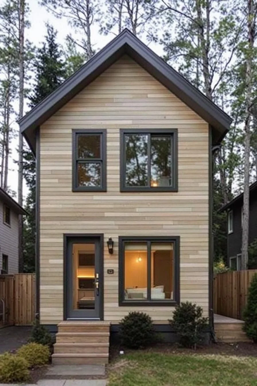 Tall and Narrow Vertical Home Design