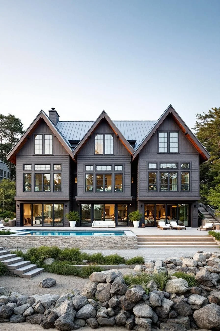 A Beach Home With Three Peaks