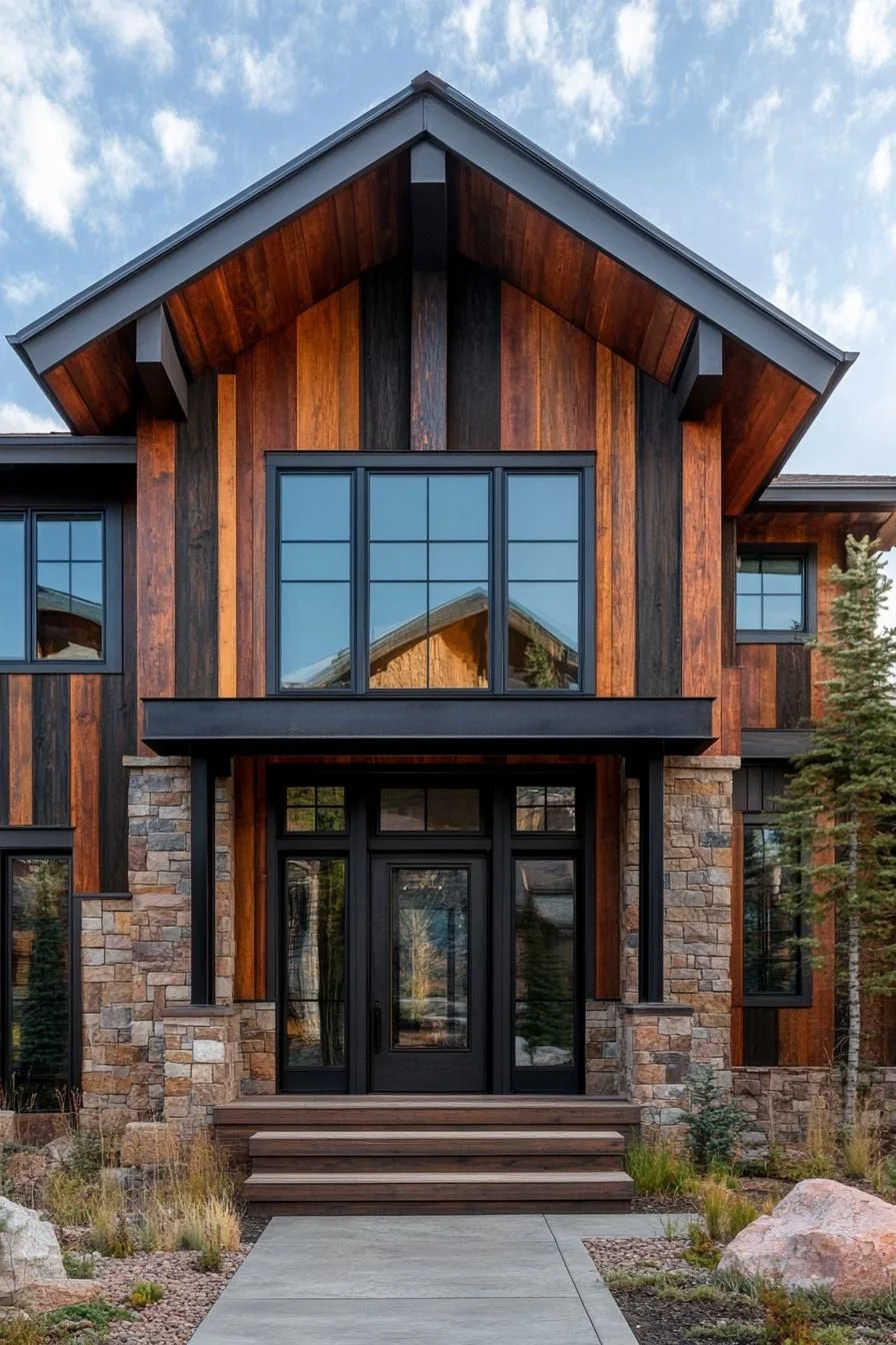 Rustic Timber Facade Showcase