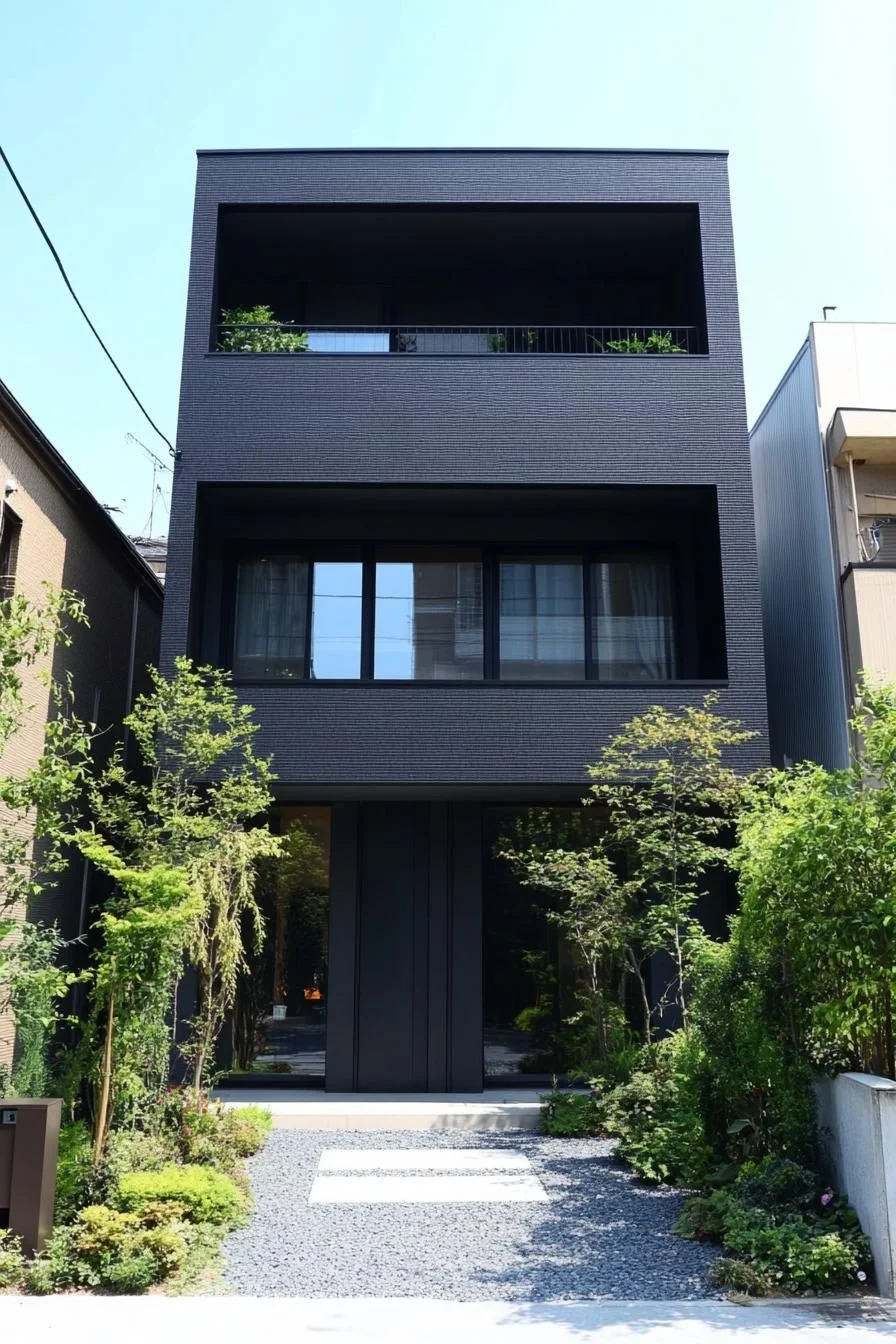 An Ebony Residence Set in the Arboretum