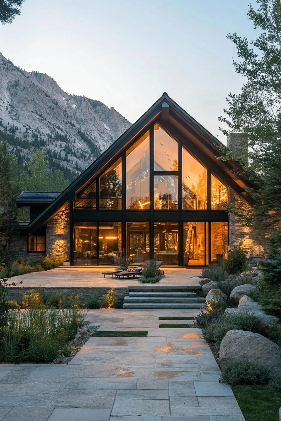 An A-Frame Home Among the Peaks