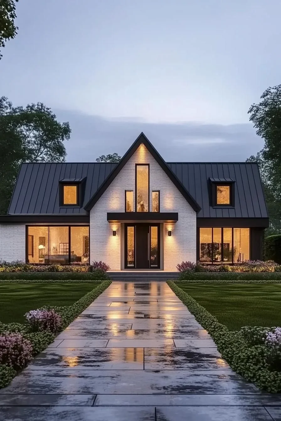 A Cottage With Character at Dusk