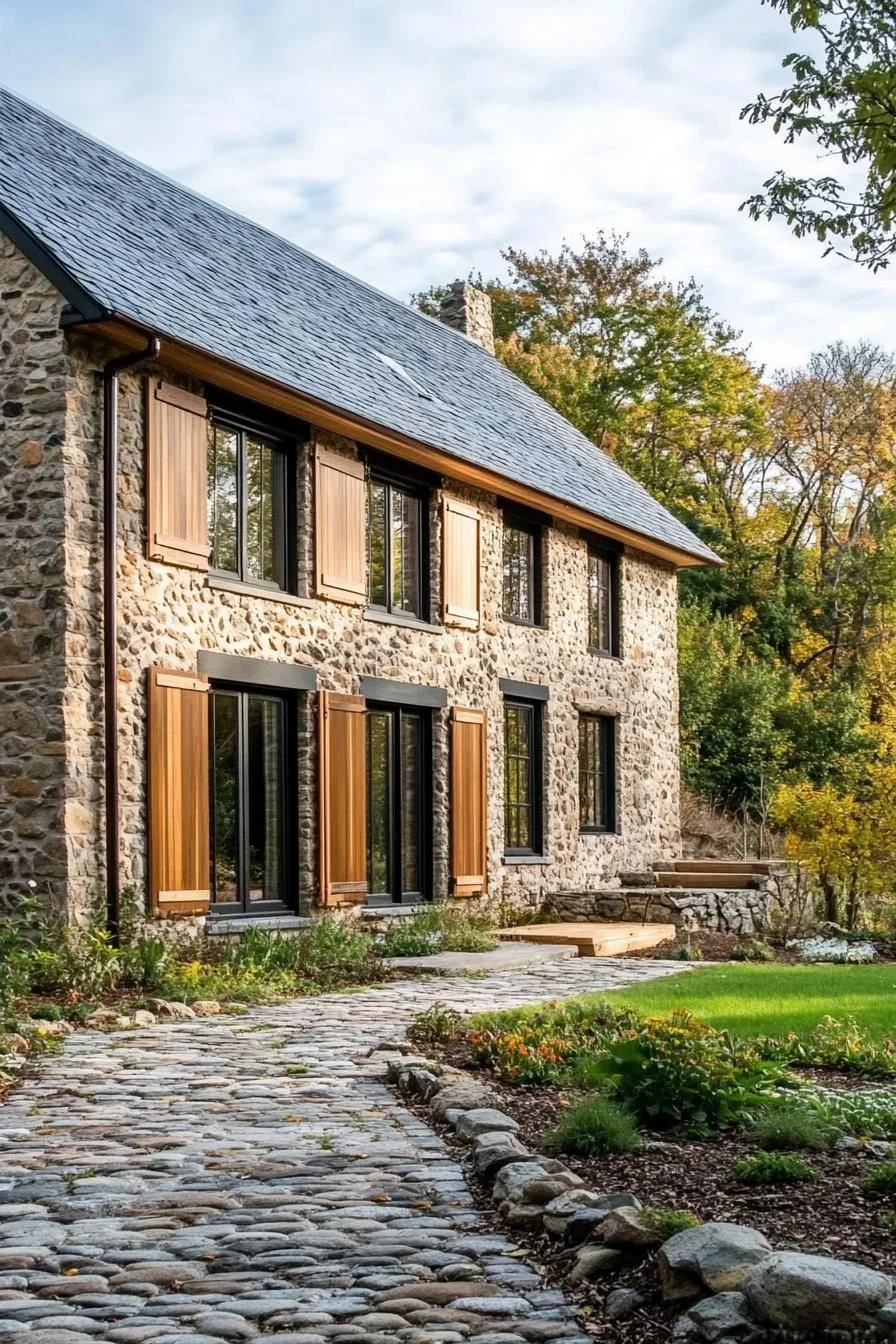 A Stylish Stone Barn Retreat