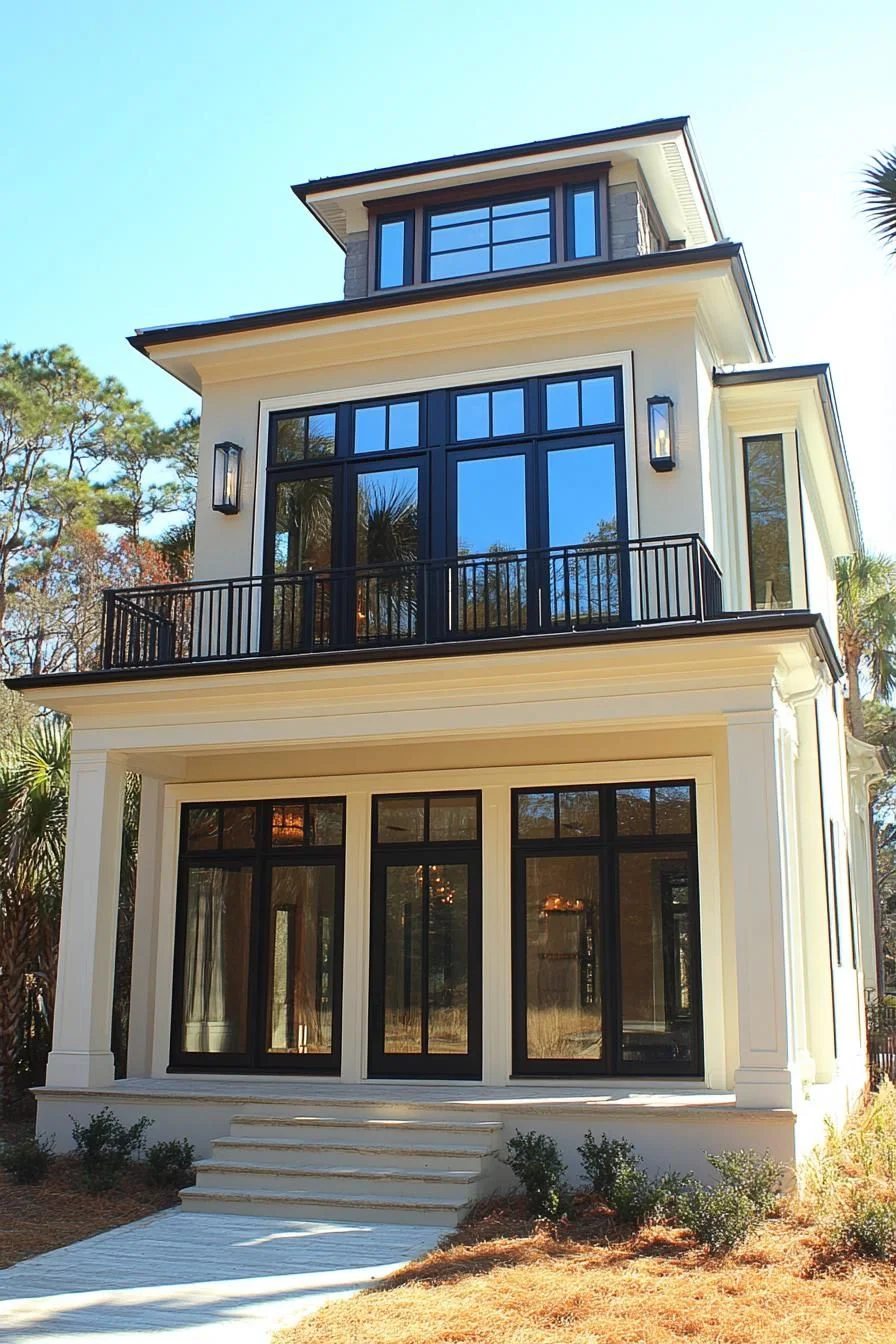 Transitional Style Surrounded by Trees