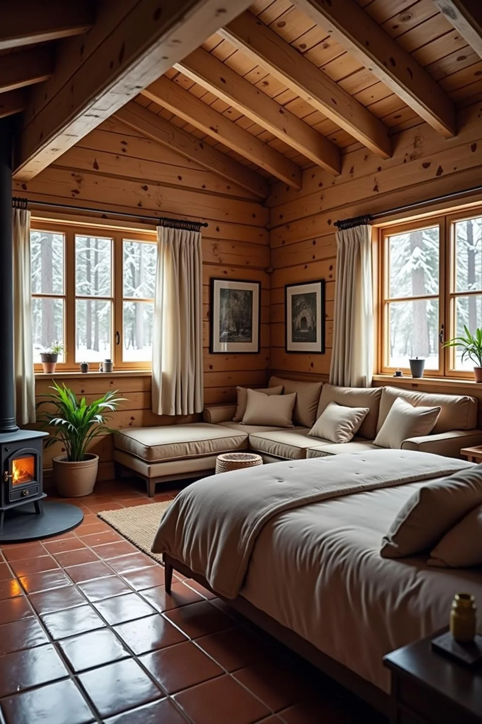 A Timber Retreat Built for Warming Up